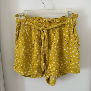 Abbeline Yellow Floral Women's Shorts